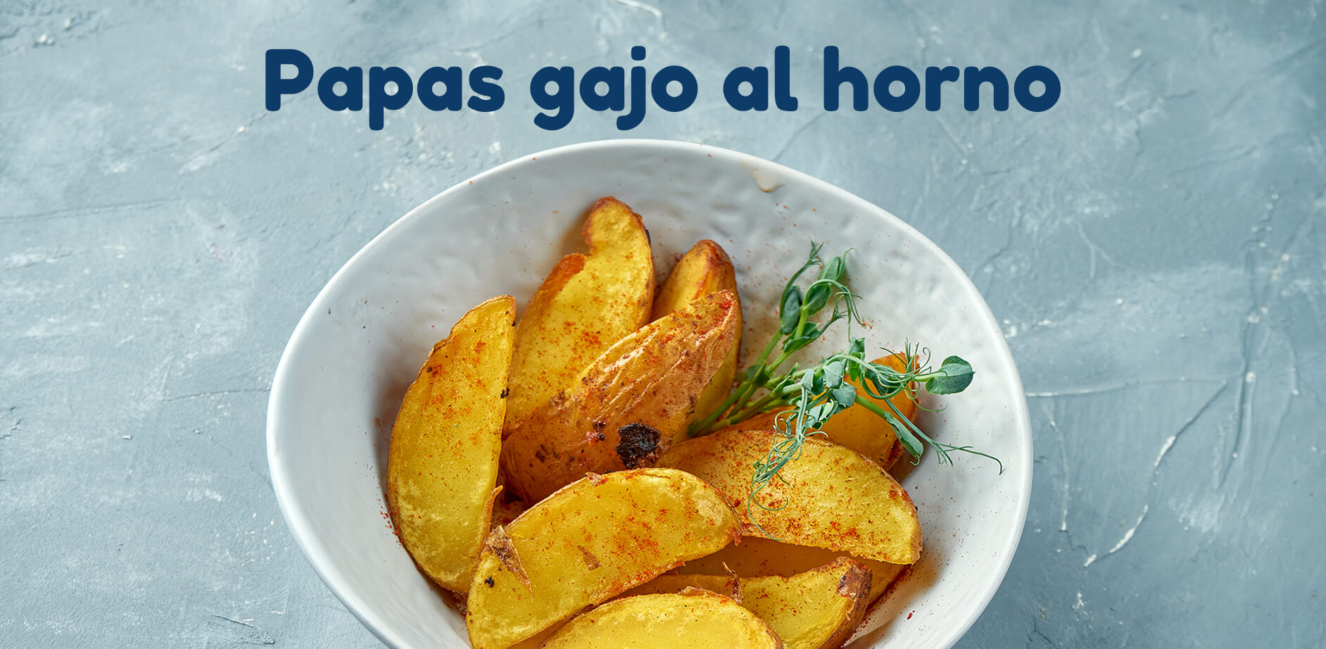 Deliciosas papas de gajo al horno