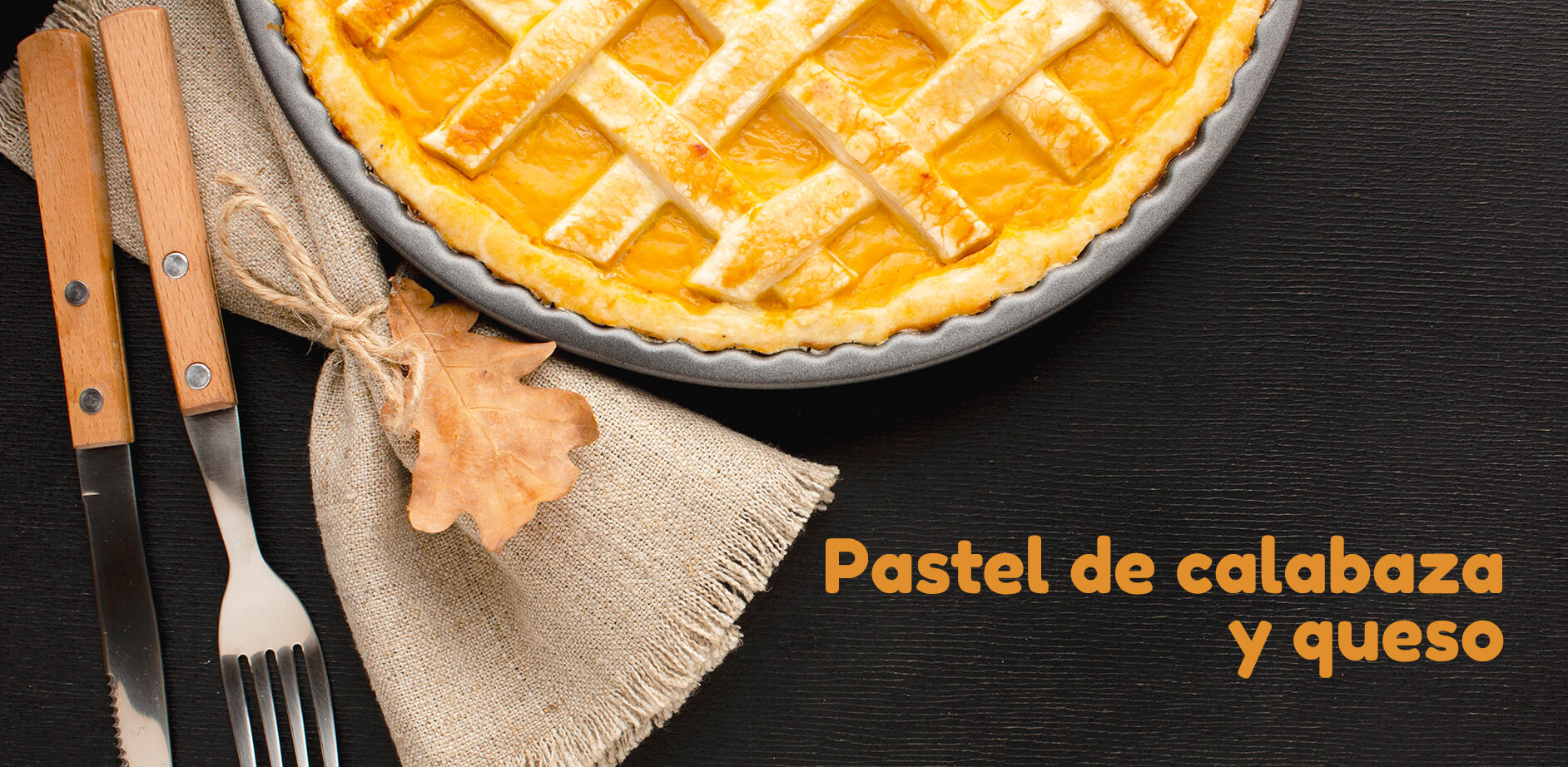 Pastel de calabaza y queso